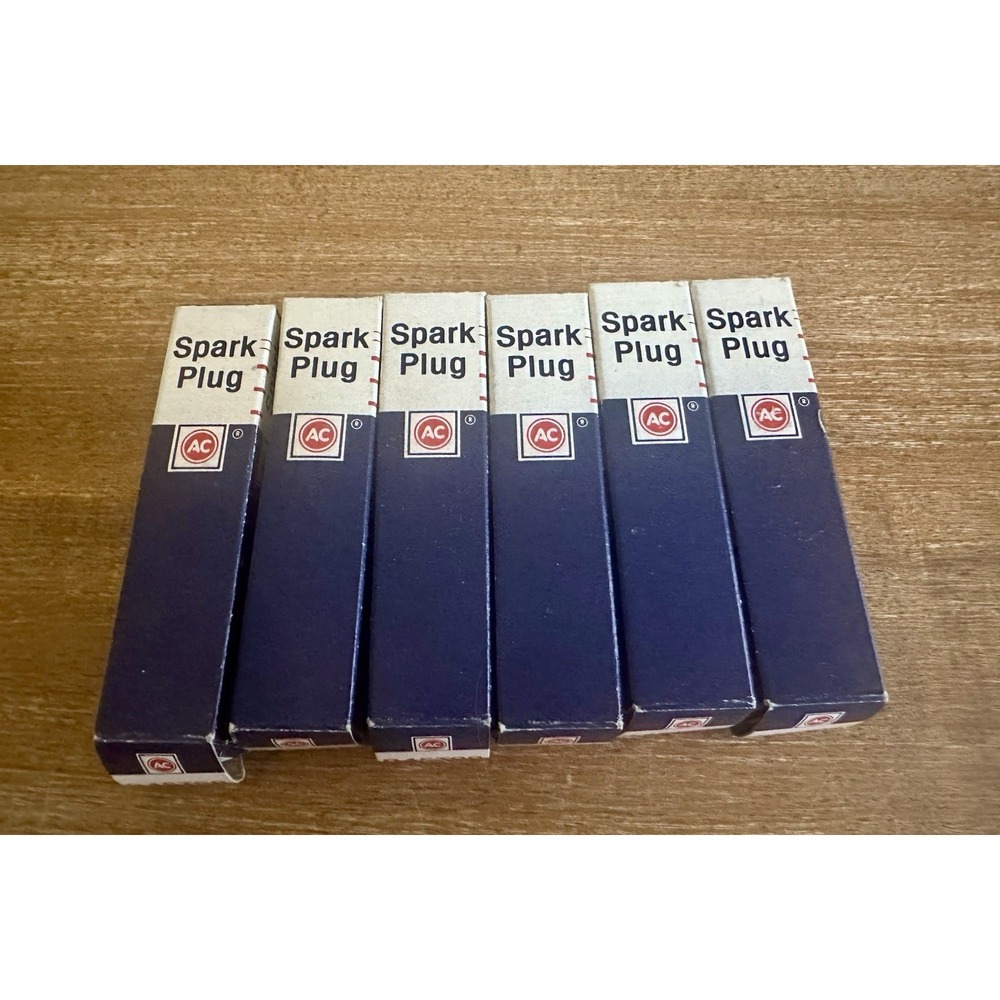 NOS AC GM Corp R45TS8 Spark Plugs (QTY 6) "MADE IN THE USA"